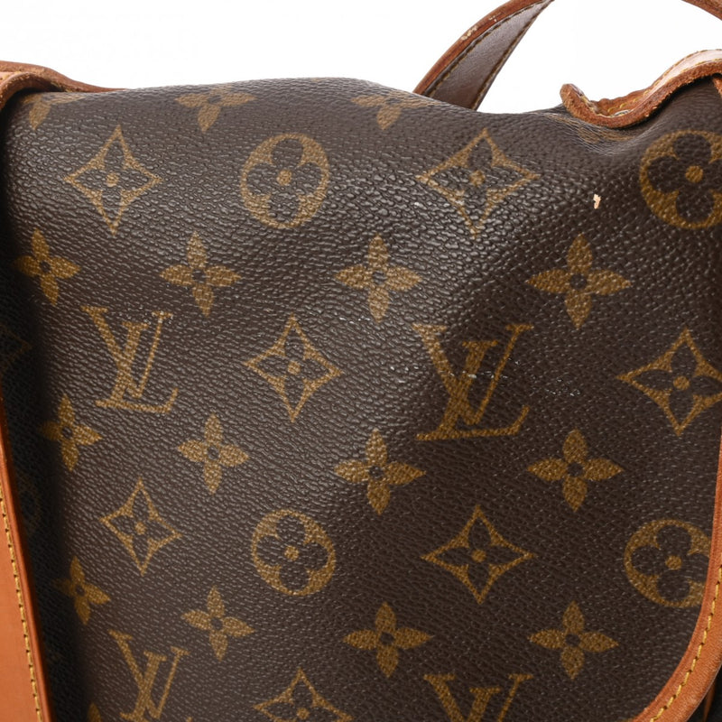 LOUIS VUITTON ルイヴィトン モノグラム ソミュール 35 ブラウン M42254 レディース モノグラムキャンバス ショルダーバッグ Bランク 中古 銀蔵