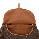 LOUIS VUITTON ルイヴィトン モノグラム ソミュール 35 ブラウン M42254 レディース モノグラムキャンバス ショルダーバッグ Bランク 中古 銀蔵