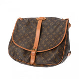 LOUIS VUITTON ルイヴィトン モノグラム ソミュール 35 ブラウン M42254 レディース モノグラムキャンバス ショルダーバッグ Bランク 中古 銀蔵