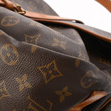 LOUIS VUITTON ルイヴィトン モノグラム ソミュール 35 ブラウン M42254 レディース モノグラムキャンバス ショルダーバッグ Bランク 中古 銀蔵