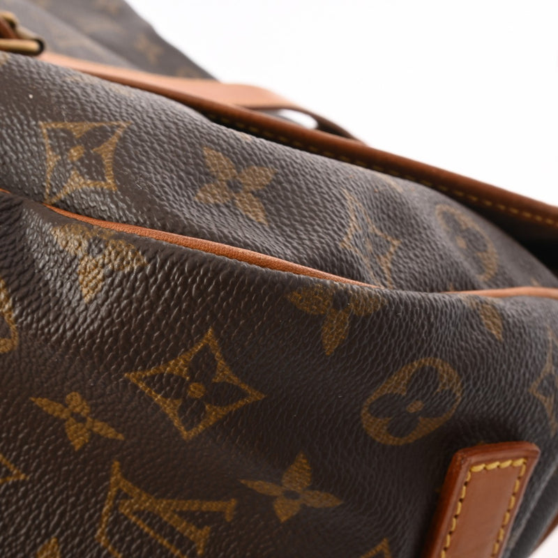 LOUIS VUITTON ルイヴィトン モノグラム ソミュール 35 ブラウン M42254 レディース モノグラムキャンバス ショルダーバッグ Bランク 中古 銀蔵