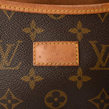 LOUIS VUITTON ルイヴィトン モノグラム ソミュール 35 ブラウン M42254 レディース モノグラムキャンバス ショルダーバッグ Cランク 中古 銀蔵