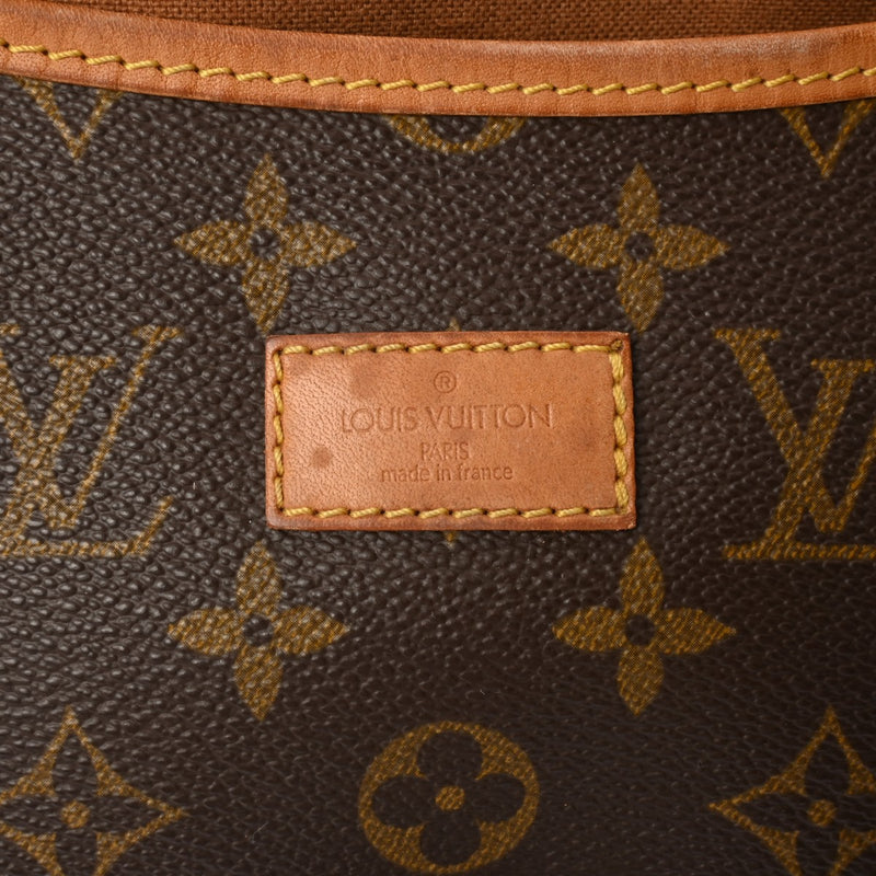 LOUIS VUITTON ルイヴィトン モノグラム ソミュール 35 ブラウン M42254 レディース モノグラムキャンバス ショルダーバッグ Cランク 中古 銀蔵