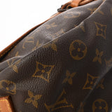 LOUIS VUITTON ルイヴィトン モノグラム ソミュール 35 ブラウン M42254 レディース モノグラムキャンバス ショルダーバッグ Cランク 中古 銀蔵