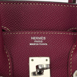 HERMES エルメス キャンディ バーキン 25 トスカ/ローズディリアン □O刻印(2011年頃) レディース ヴォーエプソン ハンドバッグ Aランク 中古 銀蔵