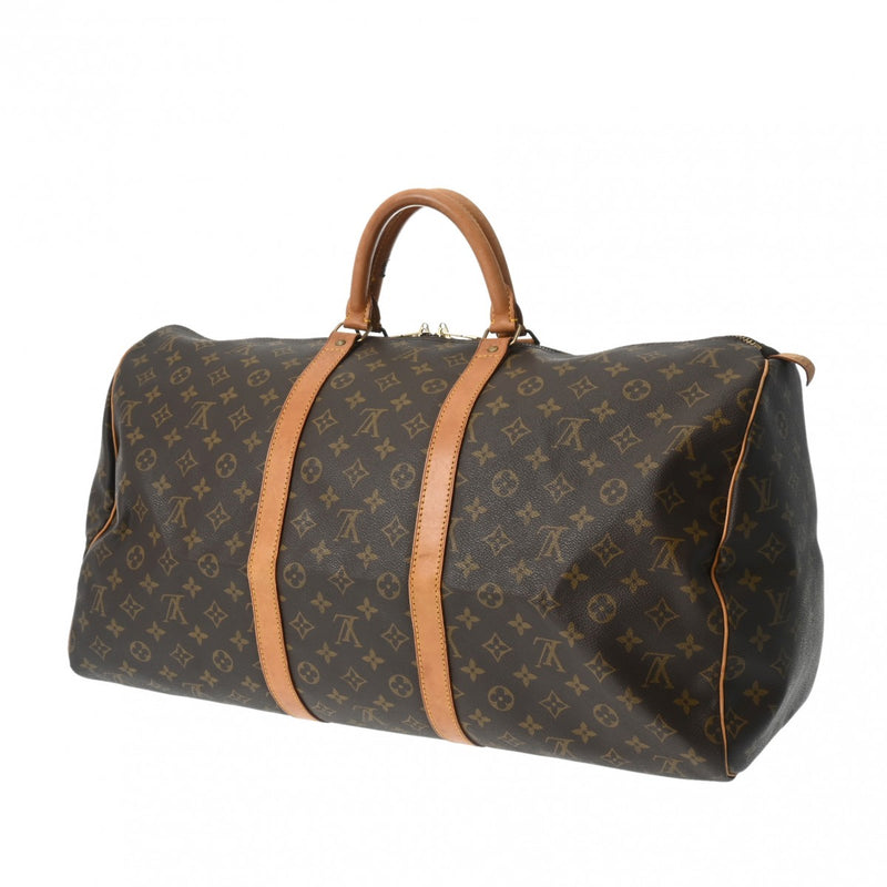 LOUIS VUITTON ルイヴィトン モノグラム キーポル 55 ブラウン M41424 ユニセックス モノグラムキャンバス ボストンバッグ Bランク 中古 銀蔵