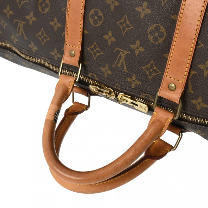 LOUIS VUITTON ルイヴィトン モノグラム キーポル 55 ブラウン M41424 ユニセックス モノグラムキャンバス ボストンバッグ Bランク 中古 銀蔵