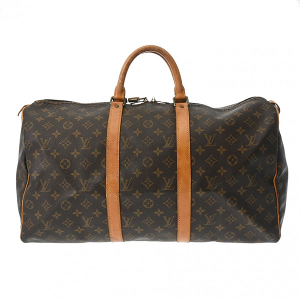 LOUIS VUITTON ルイヴィトン モノグラム キーポル 50 ブラウン M41426 ユニセックス モノグラムキャンバス ボストンバッグ Bランク 中古 銀蔵