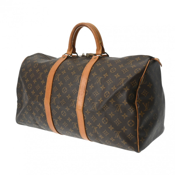 LOUIS VUITTON ルイヴィトン モノグラム キーポル 50 ブラウン M41426 ユニセックス モノグラムキャンバス ボストンバッグ Bランク 中古 銀蔵