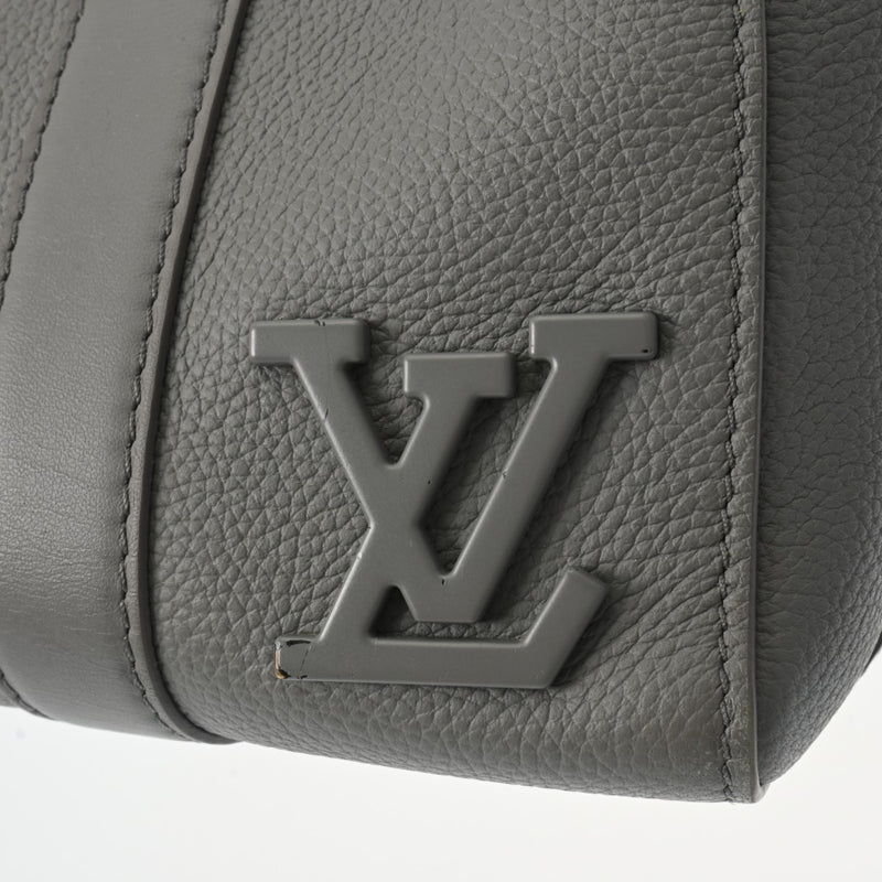 LOUIS VUITTON ルイヴィトン アエログラム シティ キーポル グレー M59328 メンズ トリヨンレザー ショルダーバッグ ABランク 中古 銀蔵