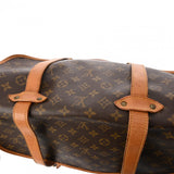 LOUIS VUITTON ルイヴィトン モノグラム ソミュール 43 ブラウン M42252 レディース モノグラムキャンバス ショルダーバッグ Bランク 中古 銀蔵