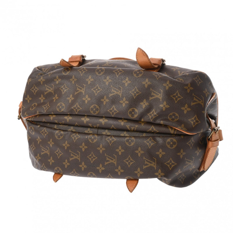 LOUIS VUITTON ルイヴィトン モノグラム ソミュール 43 ブラウン M42252 レディース モノグラムキャンバス ショルダーバッグ Bランク 中古 銀蔵