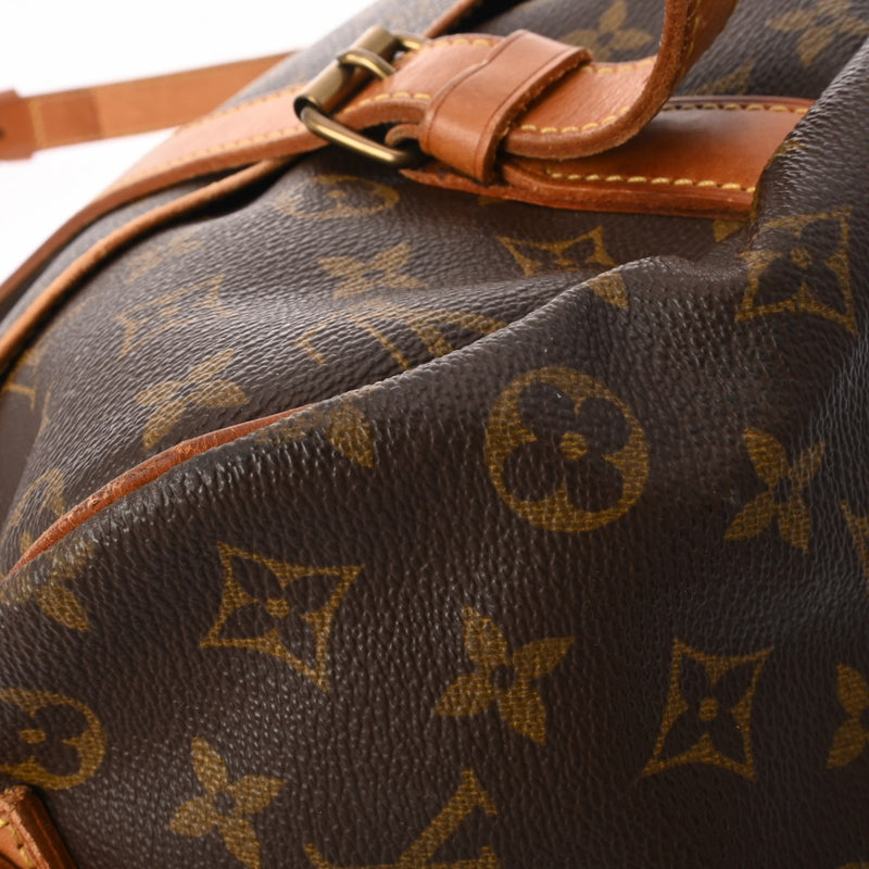 LOUIS VUITTON ルイヴィトン モノグラム ソミュール 43 ブラウン M42252 レディース モノグラムキャンバス ショルダーバッグ Bランク 中古 銀蔵