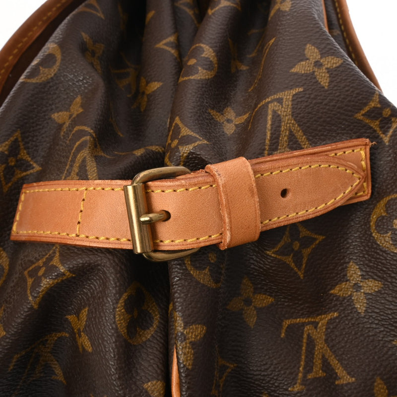 LOUIS VUITTON ルイヴィトン モノグラム ソミュール 35 ブラウン M42254 レディース モノグラムキャンバス ショルダーバッグ Bランク 中古 銀蔵