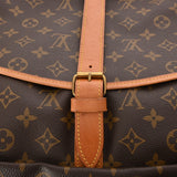 LOUIS VUITTON ルイヴィトン モノグラム ソミュール 35 ブラウン M42254 レディース モノグラムキャンバス ショルダーバッグ Bランク 中古 銀蔵