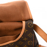 LOUIS VUITTON ルイヴィトン モノグラム ソミュール 35 ブラウン M42254 レディース モノグラムキャンバス ショルダーバッグ Bランク 中古 銀蔵