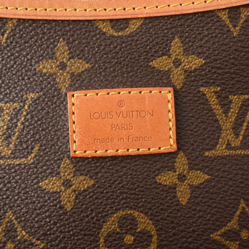 LOUIS VUITTON ルイヴィトン モノグラム ソミュール 35 ブラウン M42254 レディース モノグラムキャンバス ショルダーバッグ Bランク 中古 銀蔵