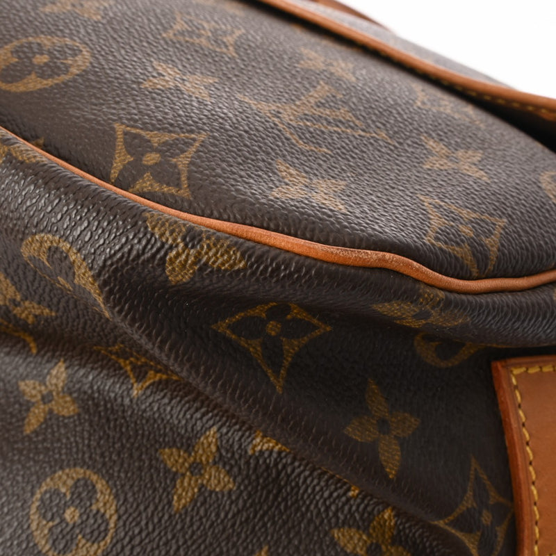 LOUIS VUITTON ルイヴィトン モノグラム ソミュール 35 ブラウン M42254 レディース モノグラムキャンバス ショルダーバッグ Bランク 中古 銀蔵