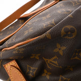 LOUIS VUITTON ルイヴィトン モノグラム ソミュール 35 ブラウン M42254 レディース モノグラムキャンバス ショルダーバッグ Bランク 中古 銀蔵