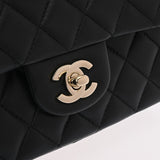 CHANEL シャネル マトラッセ トップハンドル フラップバッグ 20cm ブラック AS2431 レディース ラムスキン ショルダーバッグ Aランク 中古 銀蔵