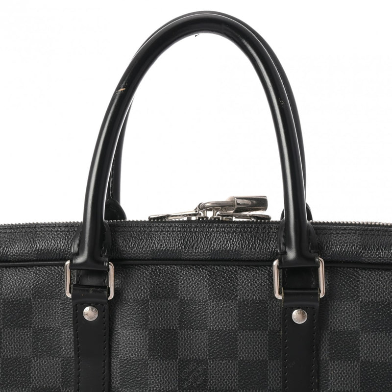 LOUIS VUITTON ルイヴィトン ダミエグラフィット ヴォワヤージュ ブラック N41125 メンズ ダミエグラフィットキャンバス ビジネスバッグ Bランク 中古 銀蔵