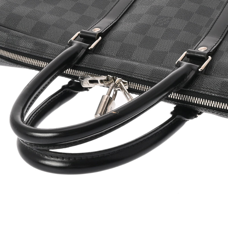 LOUIS VUITTON ルイヴィトン ダミエグラフィット ヴォワヤージュ ブラック N41125 メンズ ダミエグラフィットキャンバス ビジネスバッグ Bランク 中古 銀蔵