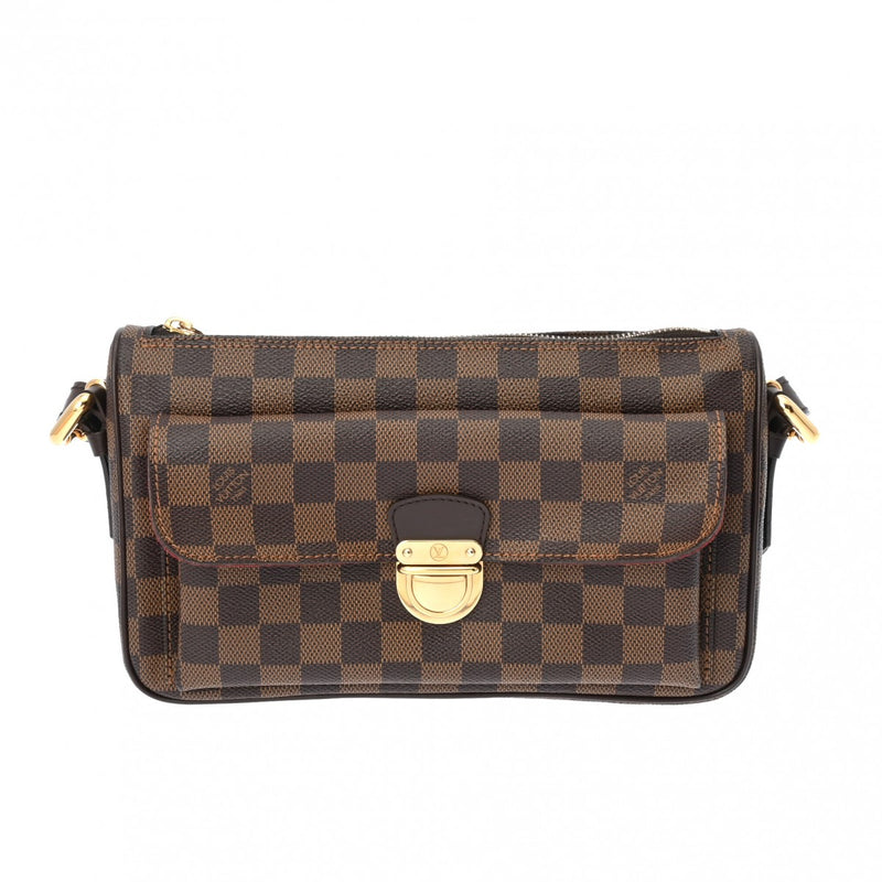 LOUIS VUITTON ルイヴィトン ダミエ ラヴェッロ GM ブラウン N60006 レディース ダミエキャンバス ショルダーバッグ Aランク 中古 銀蔵