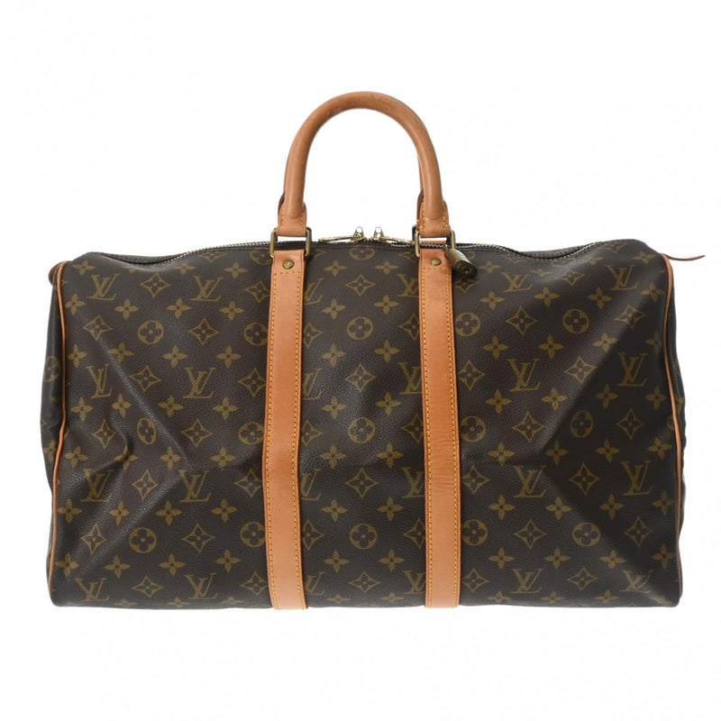 LOUIS VUITTON ルイヴィトン モノグラム キーポル 45 ブラウン M41428 ユニセックス モノグラムキャンバス ボストンバッグ ABランク 中古 銀蔵