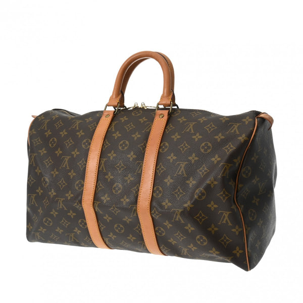 LOUIS VUITTON ルイヴィトン モノグラム キーポル 45 ブラウン M41428 ユニセックス モノグラムキャンバス ボストンバッグ ABランク 中古 銀蔵