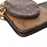 LOUIS VUITTON ルイヴィトン モノグラムリバース ジャイアント ポシェットトリオ ブラウン/ベージュ M68756 レディース モノグラムキャンバス ポーチ 新同 中古 銀蔵