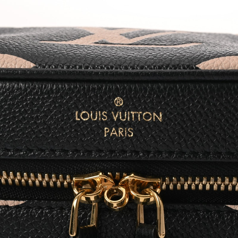 LOUIS VUITTON ルイヴィトン モノグラムアンプラント ヴァニティ PM 2WAY バイカラー ブラック/ベージュ M45780 レディース レザー ハンドバッグ 新同 中古 銀蔵