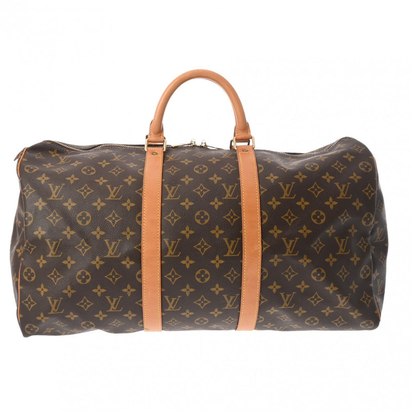 LOUIS VUITTON ルイヴィトン モノグラム キーポル 50 ブラウン M41426 ユニセックス モノグラムキャンバス ボストンバッグ Bランク 中古 銀蔵