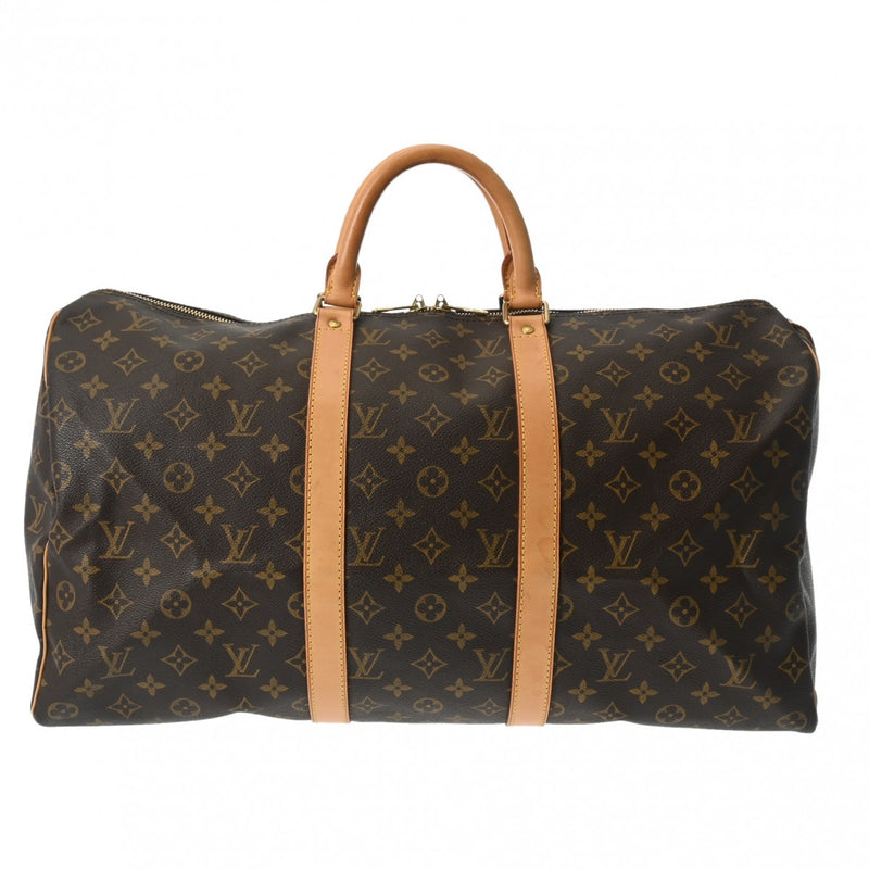 LOUIS VUITTON ルイヴィトン モノグラム キーポル 50 ブラウン M41426 ユニセックス モノグラムキャンバス ボストンバッグ ABランク 中古 銀蔵