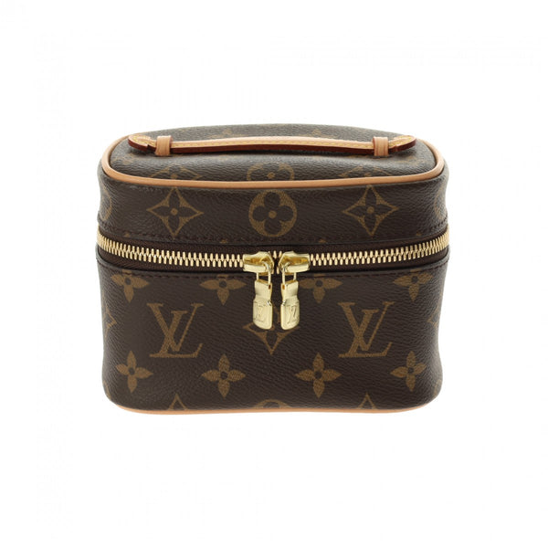 LOUIS VUITTON ルイヴィトン モノグラム ニース ナノ バニティバッグ ブラウン M44936 レディース モノグラムキャンバス ハンドバッグ 新同 中古 銀蔵