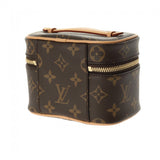 LOUIS VUITTON ルイヴィトン モノグラム ニース ナノ バニティバッグ ブラウン M44936 レディース モノグラムキャンバス ハンドバッグ 新同 中古 銀蔵