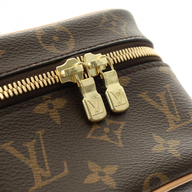 LOUIS VUITTON ルイヴィトン モノグラム ニース ナノ バニティバッグ ブラウン M44936 レディース モノグラムキャンバス ハンドバッグ 新同 中古 銀蔵