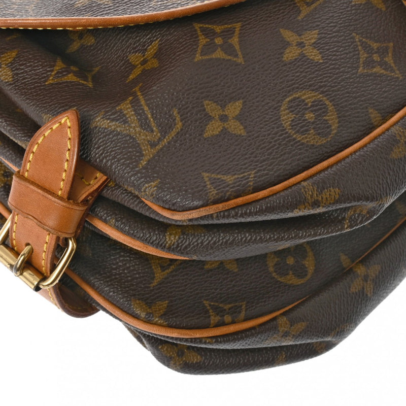 LOUIS VUITTON ルイヴィトン モノグラム ソミュール 30 ブラウン M42256 レディース モノグラムキャンバス ショルダーバッグ Bランク 中古 銀蔵