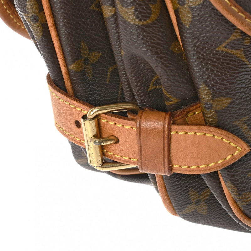 LOUIS VUITTON ルイヴィトン モノグラム ソミュール 30 ブラウン M42256 レディース モノグラムキャンバス ショルダーバッグ Bランク 中古 銀蔵