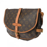 LOUIS VUITTON ルイヴィトン モノグラム ソミュール 30 ブラウン M42256 レディース モノグラムキャンバス ショルダーバッグ Bランク 中古 銀蔵