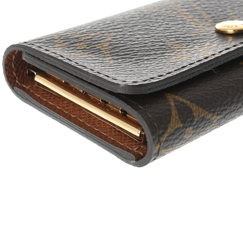 LOUIS VUITTON ルイヴィトン モノグラム ミュルティクレ 4 ブラウン M62631 ユニセックス モノグラムキャンバス キーケース 新同 中古 銀蔵
