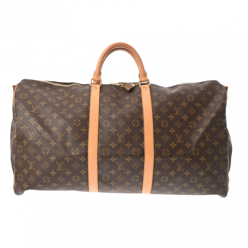 LOUIS VUITTON ルイヴィトン モノグラム キーポル バンドリエール 60 ブラウン M41412 ユニセックス モノグラムキャンバス ボストンバッグ ABランク 中古 銀蔵