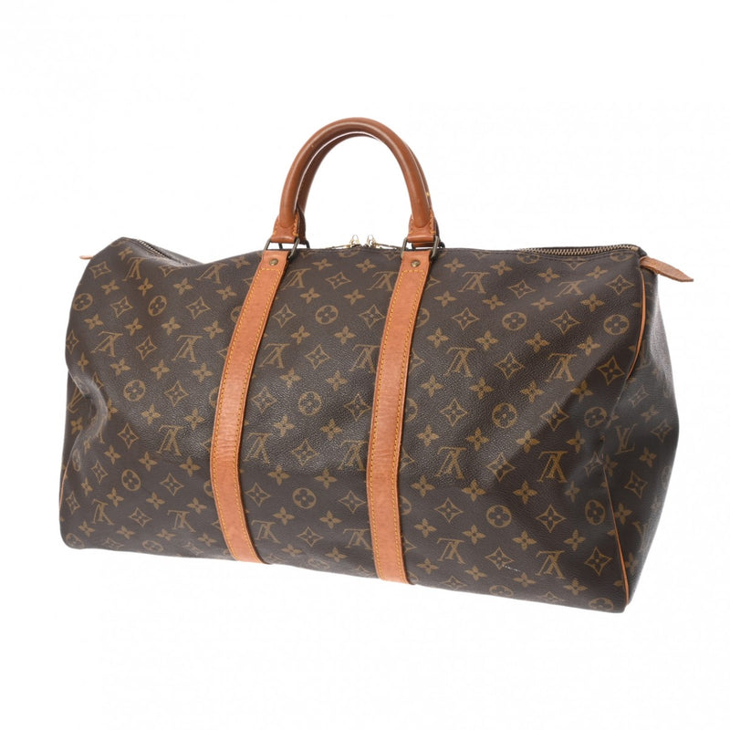 LOUIS VUITTON ルイヴィトン モノグラム キーポル 50 ブラウン M41426 ユニセックス モノグラムキャンバス ボストンバッグ Bランク 中古 銀蔵