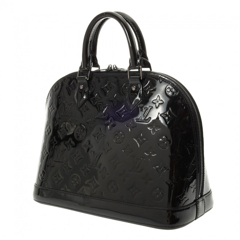 LOUIS VUITTON ルイヴィトン ヴェルニ アルマ PM ノワールマニエティック M90061 レディース モノグラムヴェルニ ハンドバッグ ABランク 中古 銀蔵