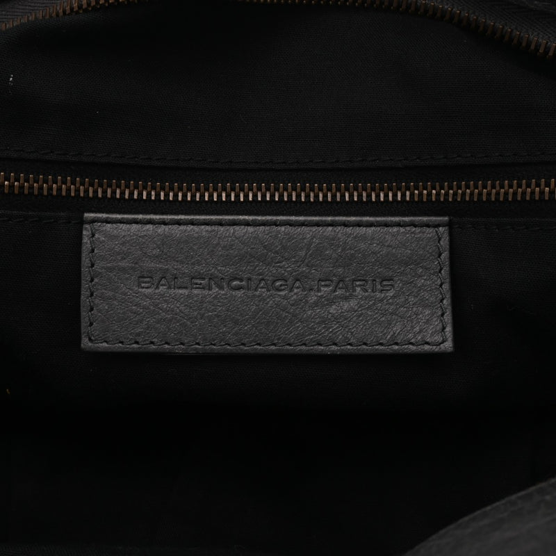 BALENCIAGA バレンシアガ クラシック ヴェロ グレー ユニセックス レザー 2WAYバッグ Bランク 中古 銀蔵