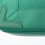 BALENCIAGA バレンシアガ ネイビーカバス XS 2WAY グリーン 390346 レディース キャンバス レザー ハンドバッグ ABランク 中古 銀蔵