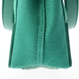 BALENCIAGA バレンシアガ ネイビーカバス XS 2WAY グリーン 390346 レディース キャンバス レザー ハンドバッグ ABランク 中古 銀蔵