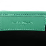 BALENCIAGA バレンシアガ ネイビーカバス XS 2WAY グリーン 390346 レディース キャンバス/レザー ハンドバッグ ABランク 中古 銀蔵