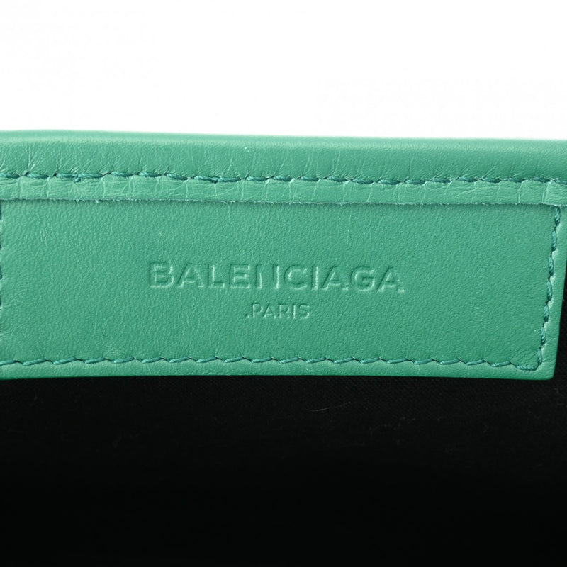 BALENCIAGA バレンシアガ ネイビーカバス XS 2WAY グリーン 390346 レディース キャンバス/レザー ハンドバッグ ABランク 中古 銀蔵