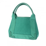 BALENCIAGA バレンシアガ ネイビーカバス XS 2WAY グリーン 390346 レディース キャンバス レザー ハンドバッグ ABランク 中古 銀蔵