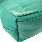 BALENCIAGA バレンシアガ ネイビーカバス XS 2WAY グリーン 390346 レディース キャンバス レザー ハンドバッグ ABランク 中古 銀蔵